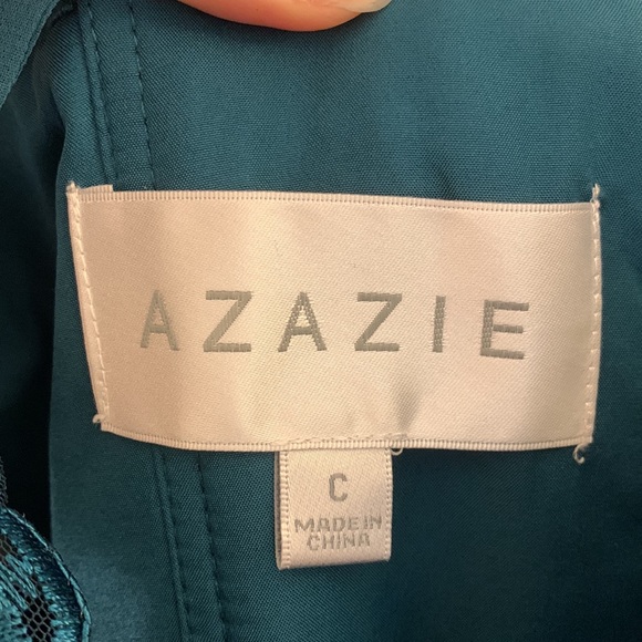 Azazie Sonya Dress in Peacock Color - Picture 3 of 16